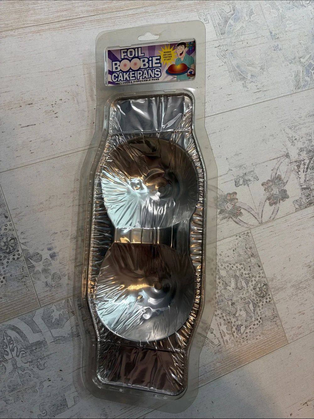 Foil Boobie Cake Pans 2 Disposable Pans